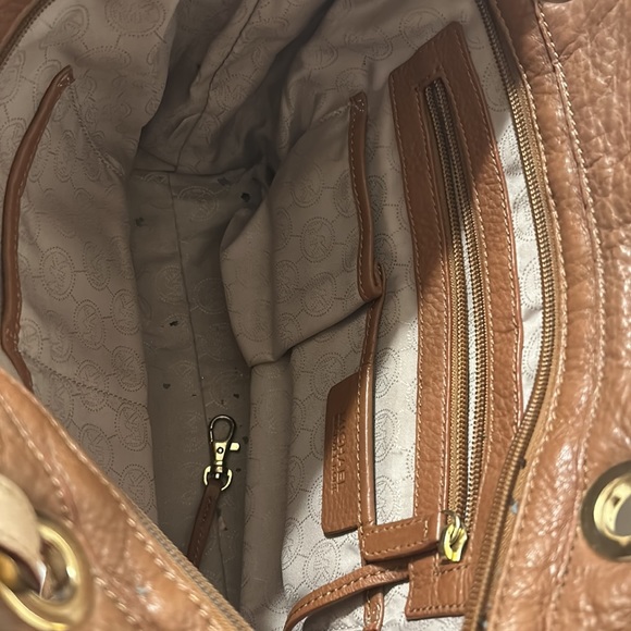 Brown Michael kids shoulder bag leather 10”x15” - Picture 2 of 4